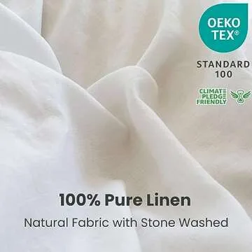 Simple&Opulence 100% Linen Duvet Cover Set - King Size - Soft, Breathable, Eco-Friendly