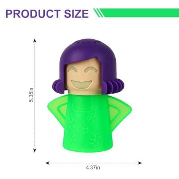 Asltw Happy Mama Microwave Cleaner, Smile Mama Microwave Steam Cleaner, Just Add Vinegar and Water, ...