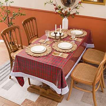 Round Rustic Burlap Placemats Set of 4 15inch