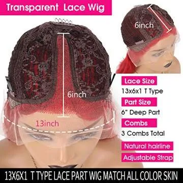 Wowsexy Hair Ombre 1B/30 Wavy Short Bob Lace Front Human Hair Wigs for African American Women Brazilian Virgin Hair Two Tone Lace Wigs with Pre-plucked Hairline (12 inch Lace Front Wig, 1B30 Wavy)