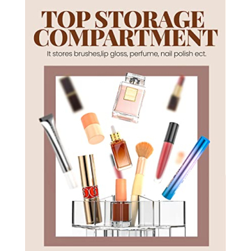 Stylish lexvss Rotating Lipstick Organizer for Your Vanity