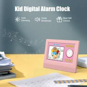 Colorful Kids Digital Alarm Clock - Educational & Fun