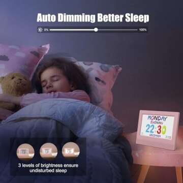 Colorful Kids Digital Alarm Clock - Educational & Fun