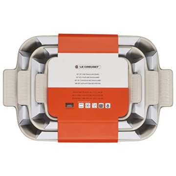 Le Creuset Heritage Stoneware Set 3 Rectangular Dishes