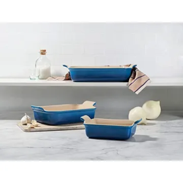 Le Creuset Heritage Stoneware Set 3 Rectangular Dishes