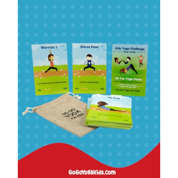 Kids Yoga Cards Challenge with Fun Poses and Games