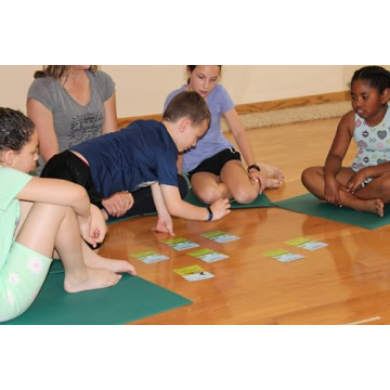 Kids Yoga Cards Challenge with Fun Poses and Games
