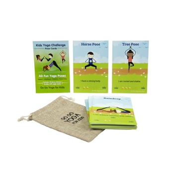 Kids Yoga Cards Challenge with Fun Poses and Games