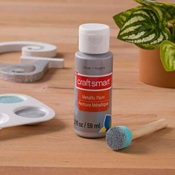 Craft Smart Silver Metallic Paint 12 Pack for All Projects