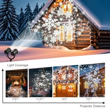 Fagele Christmas Projector Light - Bright Outdoor Decorations