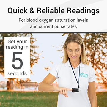 Vive SP02 Bluetooth Pulse Oximeter for Health Monitoring