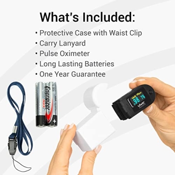 Vive SP02 Bluetooth Pulse Oximeter for Health Monitoring