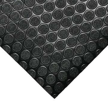 Rubber-Cal Coin-Grip Flooring Mat - Durable and Stylish Floor Protection