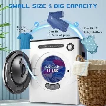 Compact 110V Portable Clothes Dryer - Quiet & Efficient
