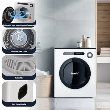 Compact 110V Portable Clothes Dryer - Quiet & Efficient