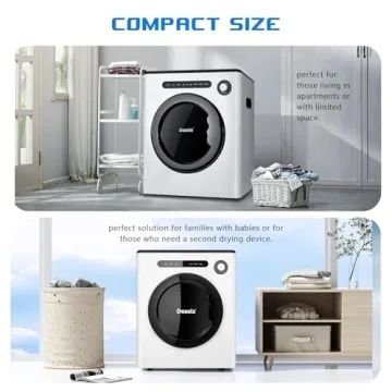 Compact 110V Portable Clothes Dryer - Quiet & Efficient