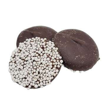 Chocolate Nonpareils - 1.25 Lb (20 Oz) Tub (Dark Chocolate Nonpareils)