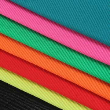 Artfish Women's Square Neck Long Sleeve Ribbed Slim Fitted Casual Basic Crop Top (Hot Pink, L)