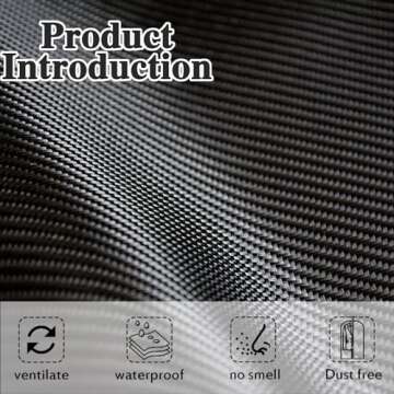 Fafish Dress Bags for Gowns Long,60'' Garment Bag Suit Bag for Closet Storage and Travel,Set of 2 (Black+Grey)