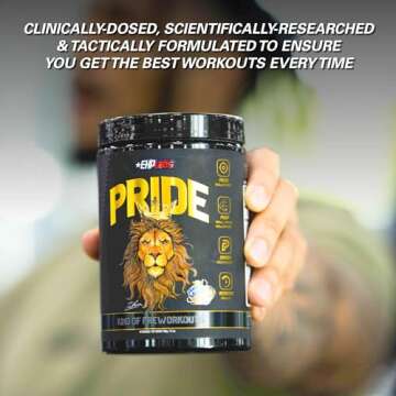 EHP Labs Pride Pre Workout Powder Energy Supplement - Sugar Free Preworkout for Men & Women, Energy Powder Boost Drink with BCAA - 280mg of Caffeine - Fantasy Soda (40 Servings)