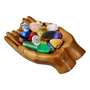 Montex Hand-Carved Oak Crystal Holder for Delicate Displays