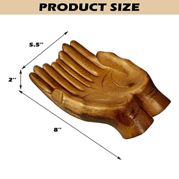 Montex Hand-Carved Oak Crystal Holder for Delicate Displays