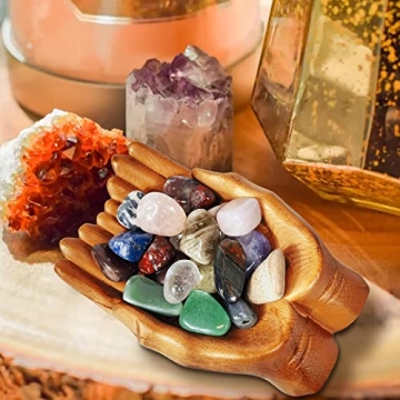 Montex Hand-Carved Oak Crystal Holder for Delicate Displays