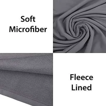 ViCherub 2 Sets Women's Thermal Underwear Set Long Johns with Fleece Lined Ultra Soft Top & Bottom Base Layer Thermals for Womens Black & Gray Small