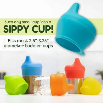 Spill Proof Silicone Sippy Cup Lids for Safe Drinking
