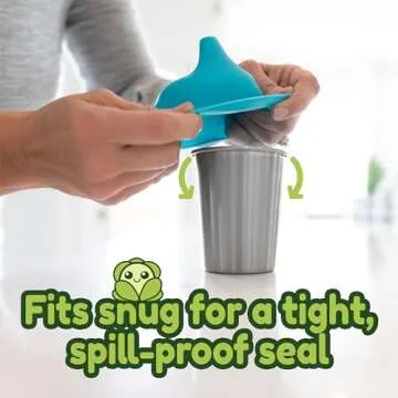 Spill Proof Silicone Sippy Cup Lids for Safe Drinking