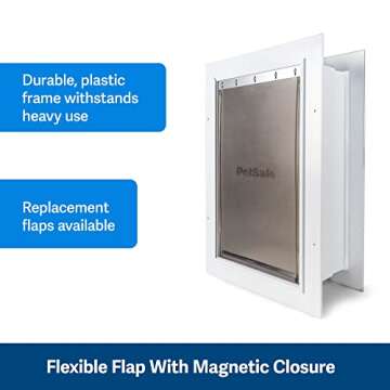 PetSafe Wall Entry Pet Door - Durable & Energy Efficient