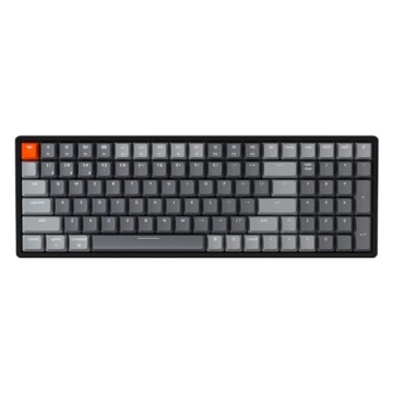 Keychron K4 Wireless Bluetooth/USB Wired Gaming Mechanical Keyboard, Compact 100 Keys RGB LED Backli...