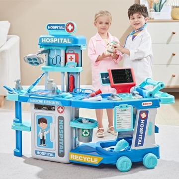 Lillimasy Doctor Kit for Kids with 24 Accessories