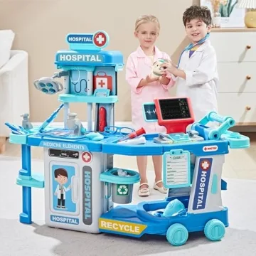 Lillimasy Doctor Kit for Kids with 24 Accessories