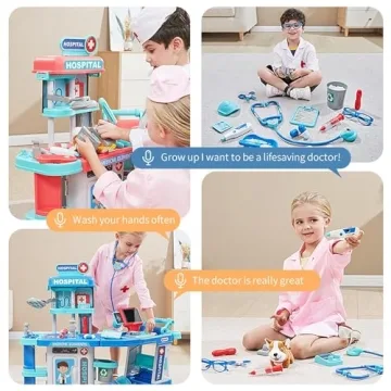 Lillimasy Doctor Kit for Kids with 24 Accessories