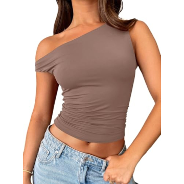 Trendy Queen Womens Off The Shoulder Tops Summer Shirts Going Out Crop Tank Top Y2K T Corset Tube Cu...