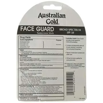Australian Gold Face Guard Sunscreen Stick SPF 50+ 0.50 oz