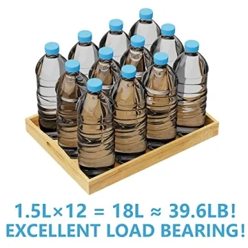 HEITICUP Bamboo Serving Tray for Stylish Entertaining