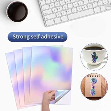 QiXin Holographic Sticker Paper for Inkjet & Laser Printers