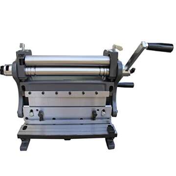 KAKA INDUSTRIAL 3-In-1/12, 12-Inch 20-Gauge Capacity, Combination Sheet Metal Brake, Shear Press Bra...
