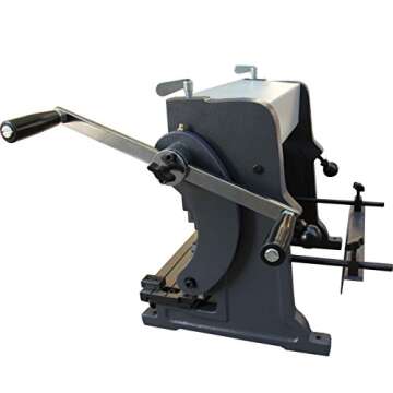 KAKA INDUSTRIAL 3-In-1/12, 12-Inch 20-Gauge Capacity, Combination Sheet Metal Brake, Shear Press BrakeShears and Slip Roll Machine for Shear Bending Rolling, Brake Shear Roll Machine