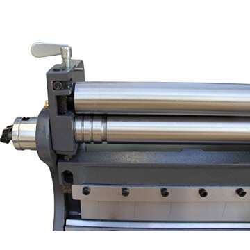 KAKA INDUSTRIAL 3-In-1/12, 12-Inch 20-Gauge Capacity, Combination Sheet Metal Brake, Shear Press BrakeShears and Slip Roll Machine for Shear Bending Rolling, Brake Shear Roll Machine