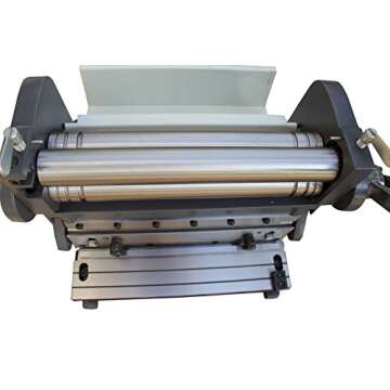 KAKA INDUSTRIAL 3-In-1/12, 12-Inch 20-Gauge Capacity, Combination Sheet Metal Brake, Shear Press BrakeShears and Slip Roll Machine for Shear Bending Rolling, Brake Shear Roll Machine