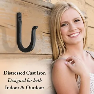 Handmade Railroad Spike Cast Iron Hooks for Vintage Decor