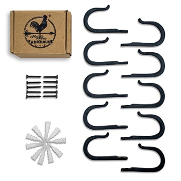 Handmade Railroad Spike Cast Iron Hooks for Vintage Decor