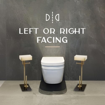 Stylish Day Moon™ Gold Toilet Paper Holder with Storage