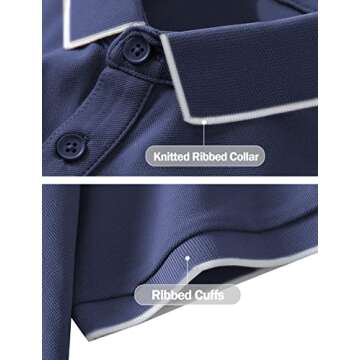 Hiverlay Women Golf Shirts Polo Shirts for Women UPF 50+ Lightweight Quick-Dry Collared Tennis Daily...