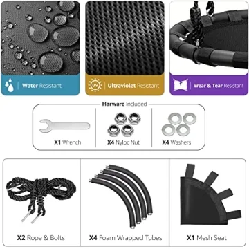 Durable Sorbus Saucer Tree Swing for Outdoor Fun