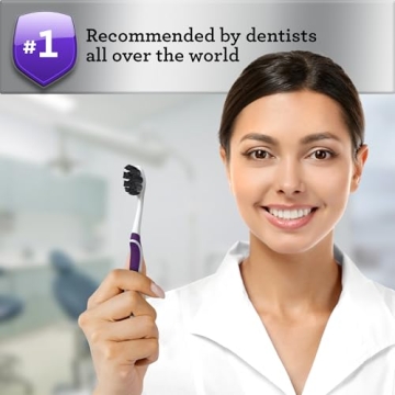 GuruNanda Butter on Gums Charcoal Toothbrush - 8,000+ Softex Bristles for Sensitive Teeth & Gums - BPA & Latex Free Teeth Whitening Toothbrush with Ergonomic Rubber Handle for Kids & Adults - 1 Count