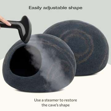 MEOWFIA Felt Cat Bed Cave - Eco-Friendly Premium Wool
